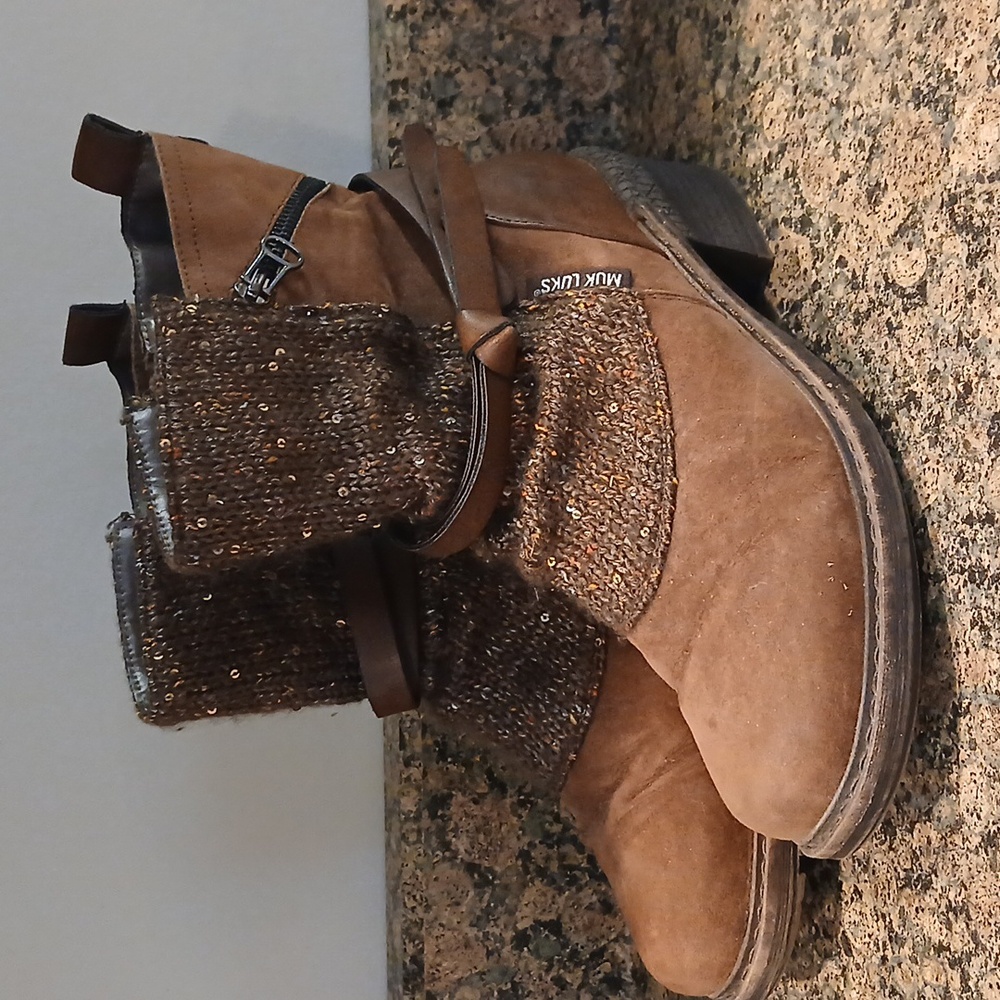 Muk Luks Women’s Sharon Mid Calf Boots Size 9 - Picture 7 of 7